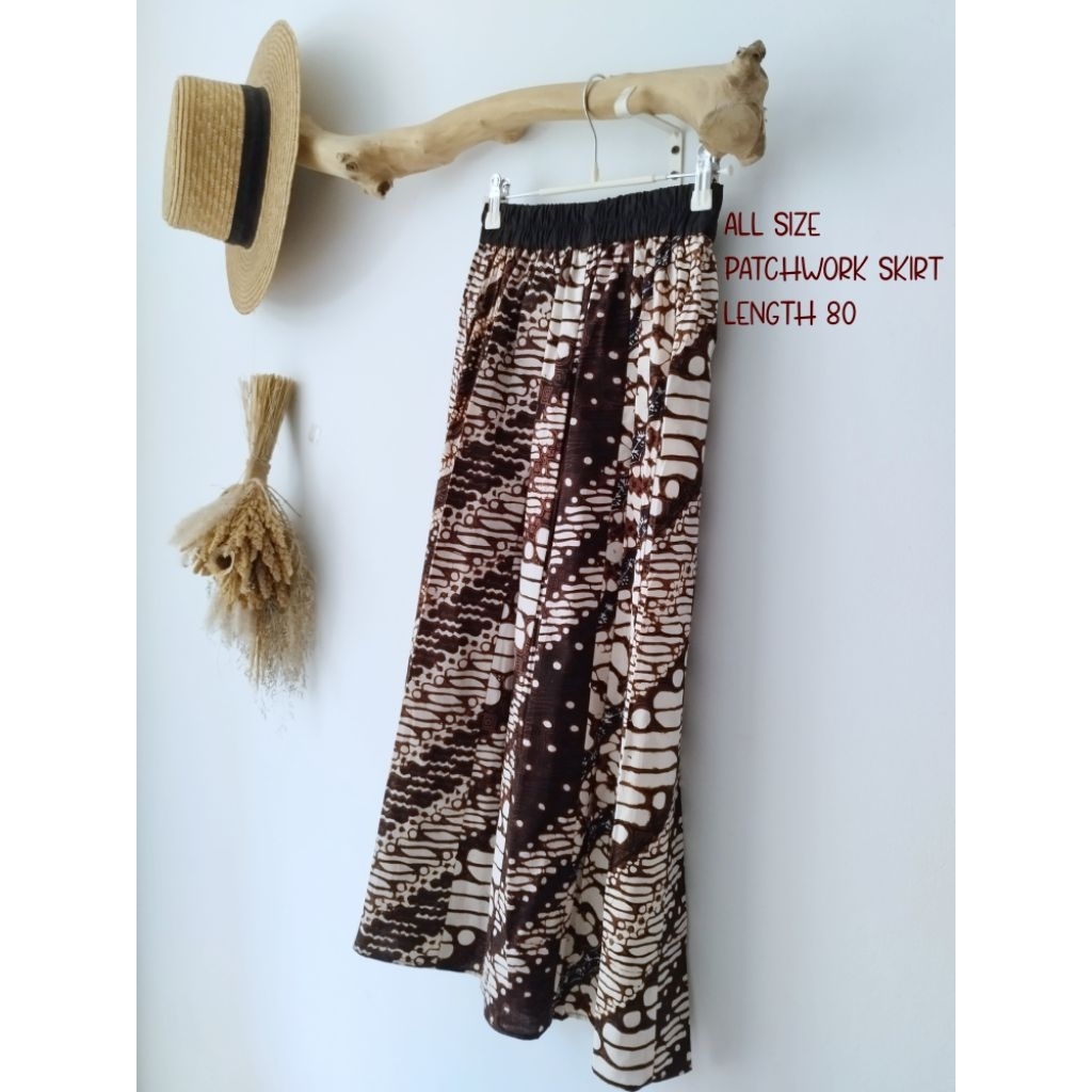 ROK BATIK PATCHWORK (BUKAN BATIK PRINT)