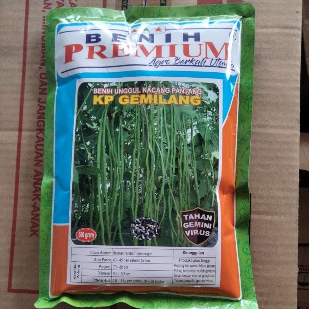 Benih Kacang Panjang GEMILANG 500gr : Kanton Tavi