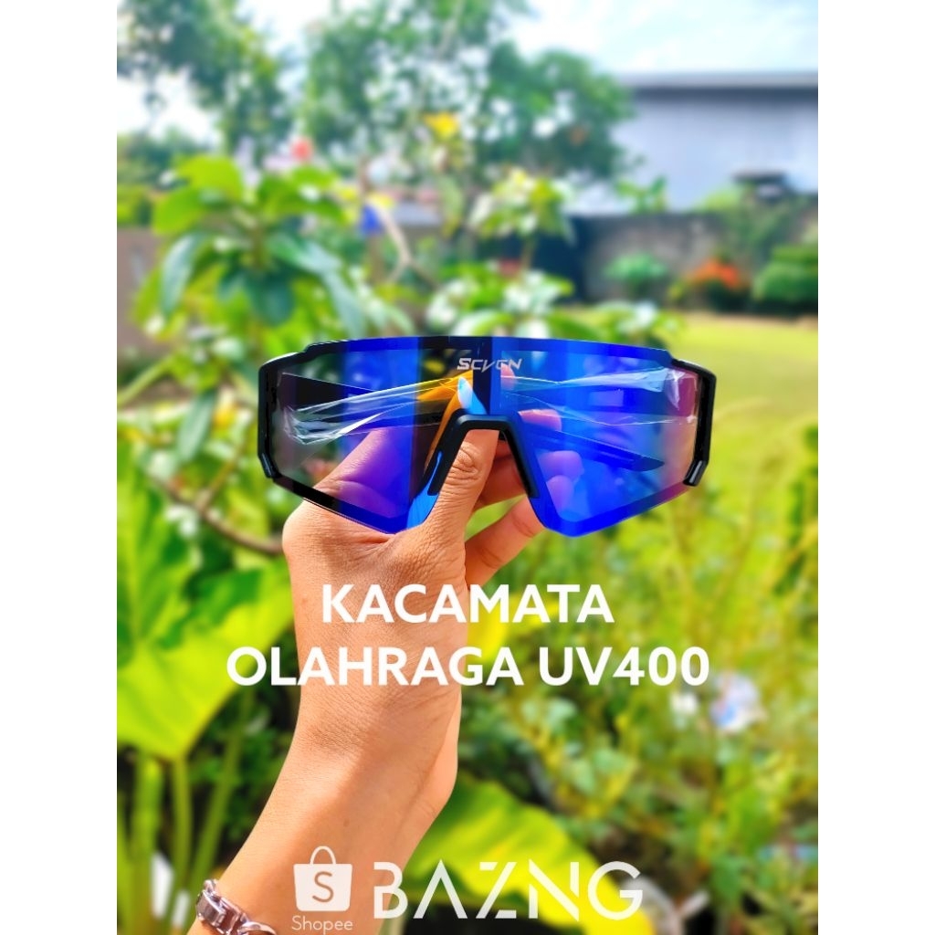 Kacamata Olahraga UV400 ,  Kacamata Hitam Bersepeda,Motoran, kacamata gunung, SCVCN | Palembang