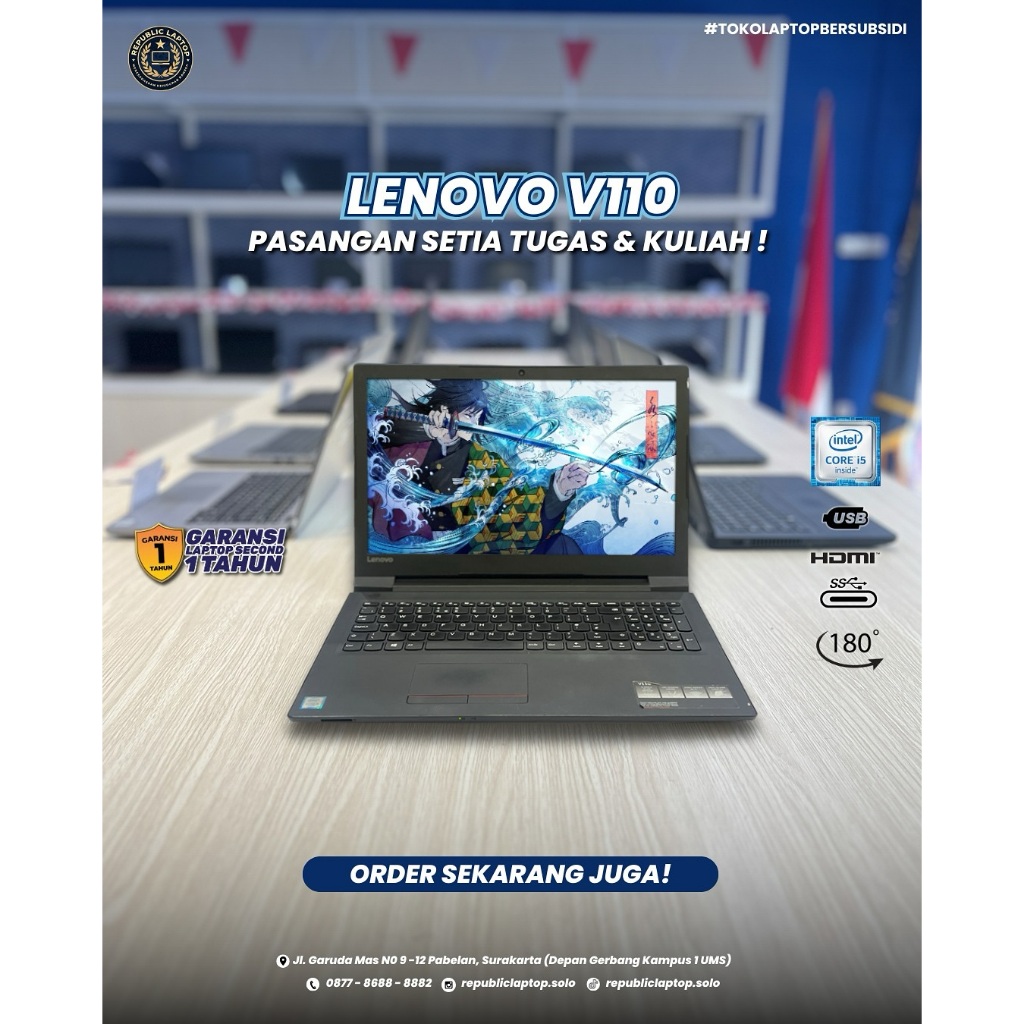 LENOVO V110 LAPTOP ANDALAN PARA PELAJAR