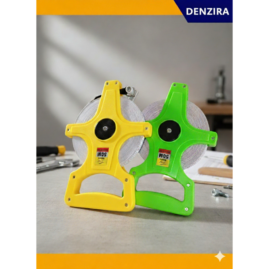 Meteran Gulung 50 Meter/Meteran Tanah Fiber 50 Meter