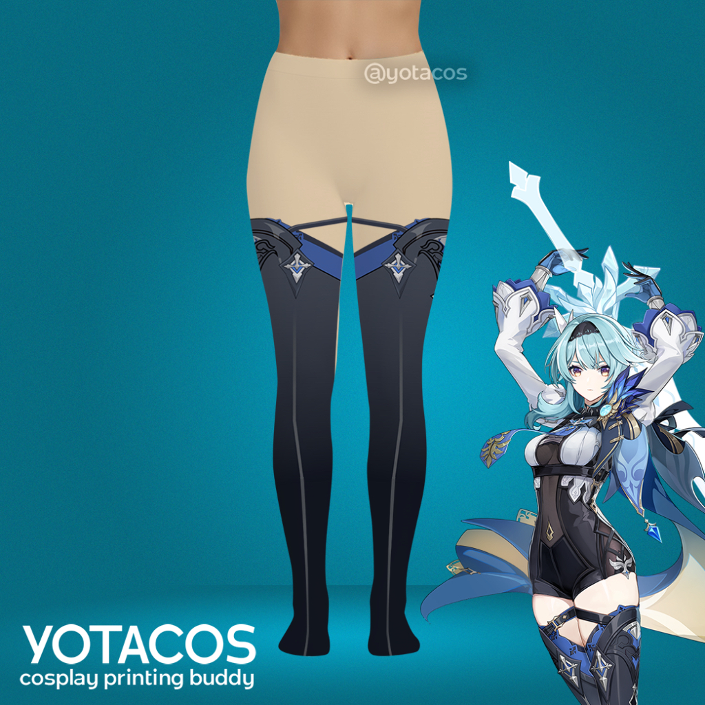 Stocking Cosplay Eula Genshin Impact – Fashion Anime Jepang Kostum Cosplay