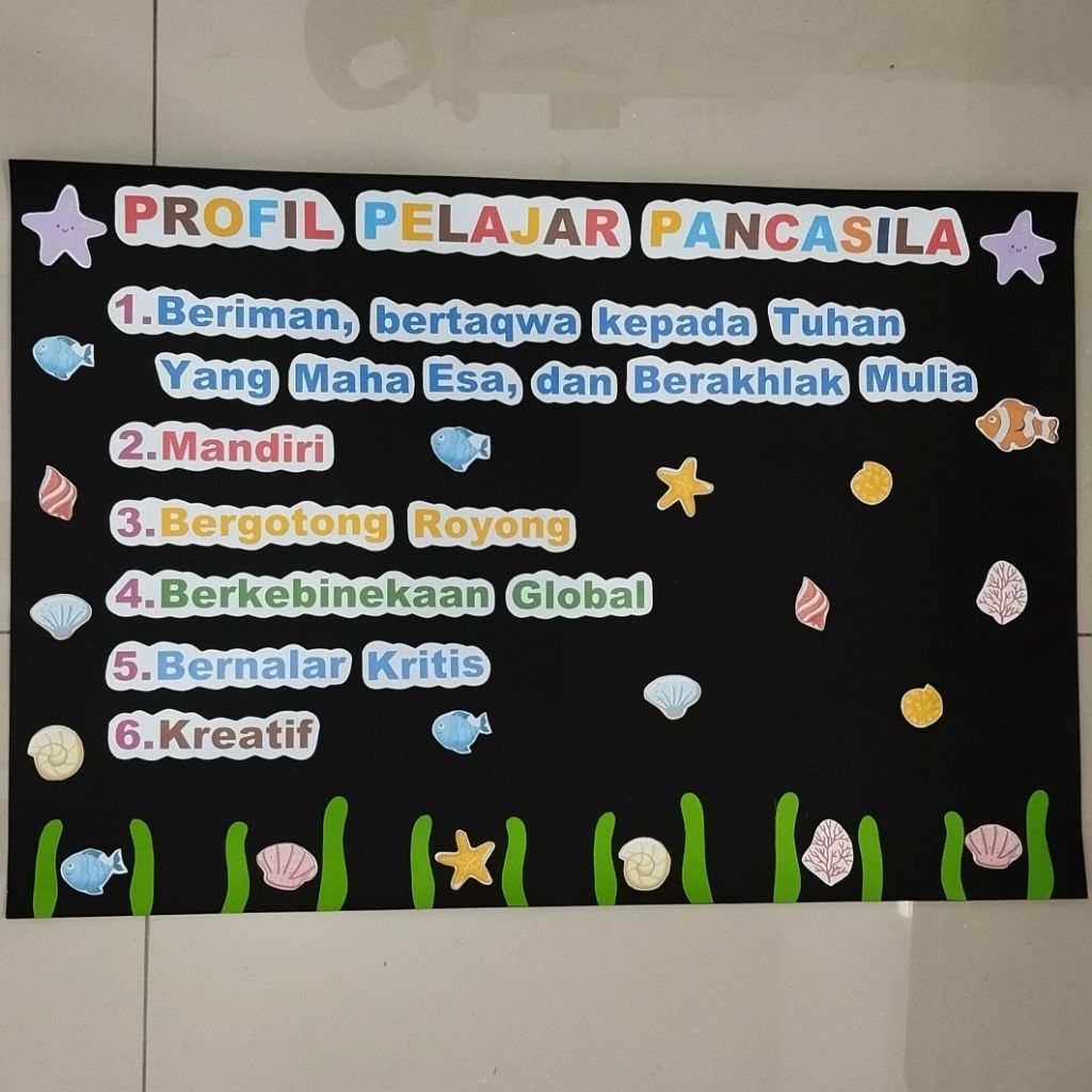 Hiasan Dinding Profil Pelajar Pancasila Kreatif
