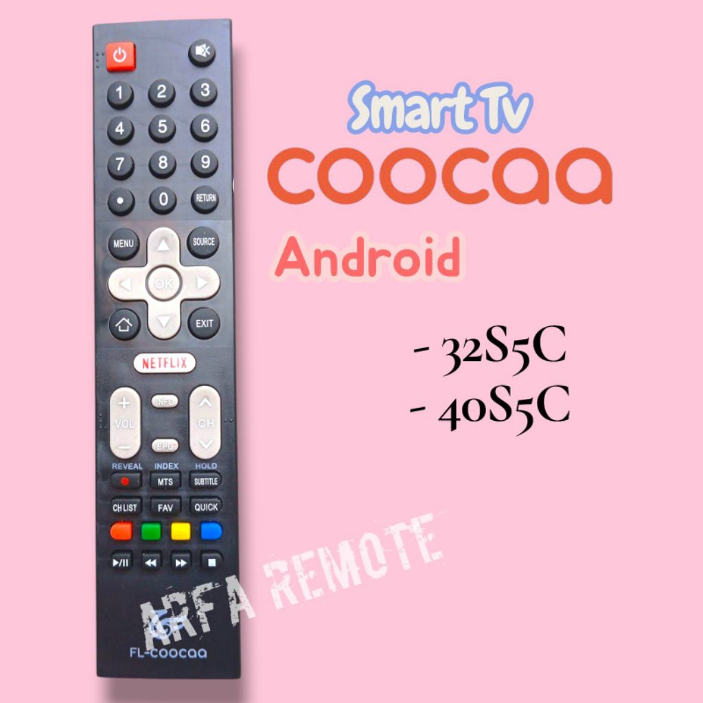 Remote Smart TV Coocaa Android 32S5C coocaa 40S5C