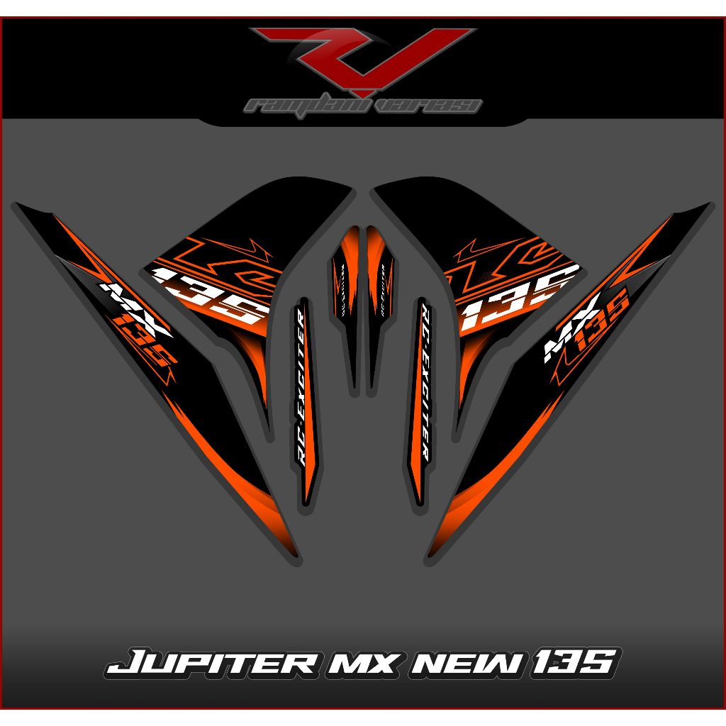 STRIPING JUPITER MX NEW/STIKER MX 135 NEW/STRIPING MOTOR MX NEW 135 MOTIF LC KEREN
