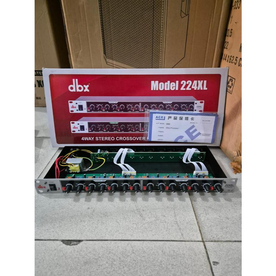 Crossover Aktif DBX 224XL 2-Way Stereo / 4-Way Mono Double Subwoofer Hitam | DBX 224XL DBX224XL DBX 