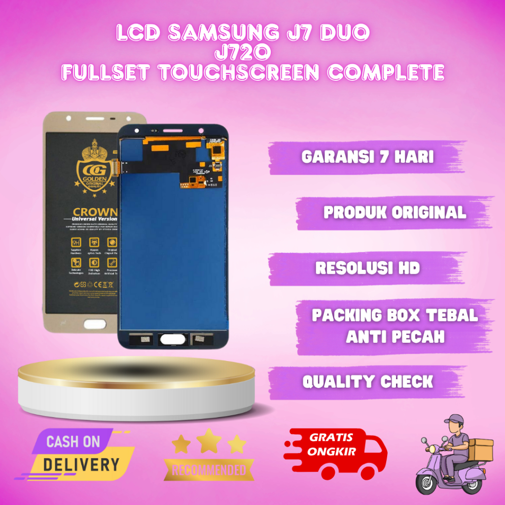 LCD SAMSUNG J7 DUO 2018 / J720F FULLSET TOUCHSCREEN COMPLETE
