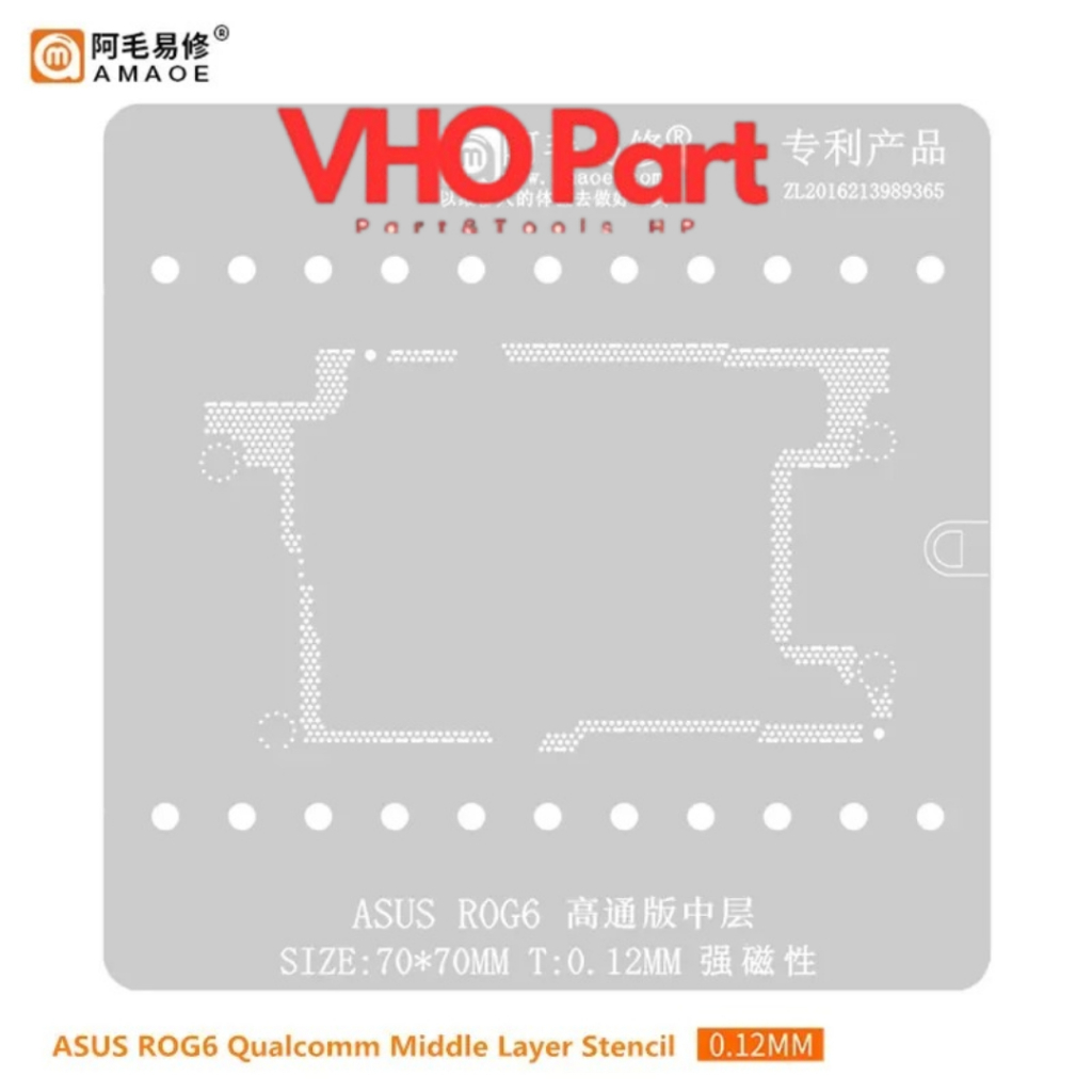 Cetakan IC Amaoe ASUS ROG6 / ROG 6 QUALCOMM MIDDLE LAYER