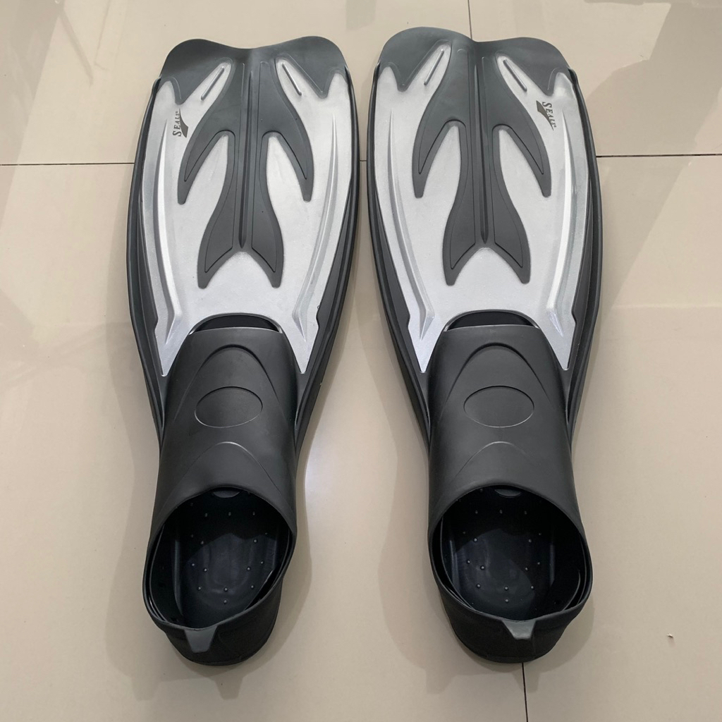 Kaki Katak Seals | Fins Diving Seals Untuk Menyelam | Hitam Abu