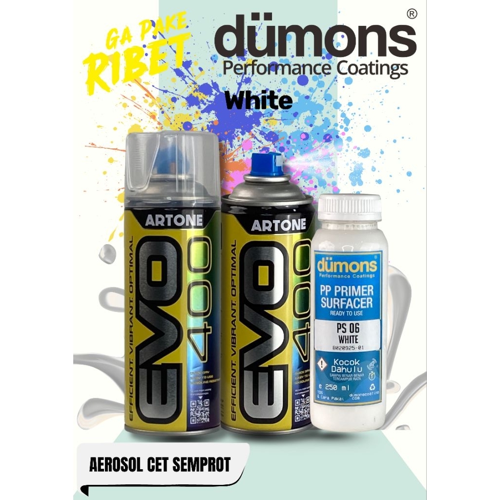 PP PRIMER SURFACER Aerosol (Artone EVO 400) White