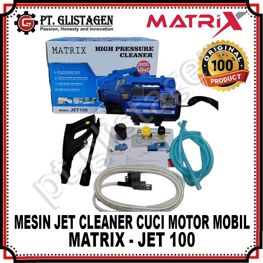 MATRIX JET-100 Mesin Steam Jet Cleaner High Pressure Washer Mesin Jet Cleaner Cuci Steam Mobil Motor