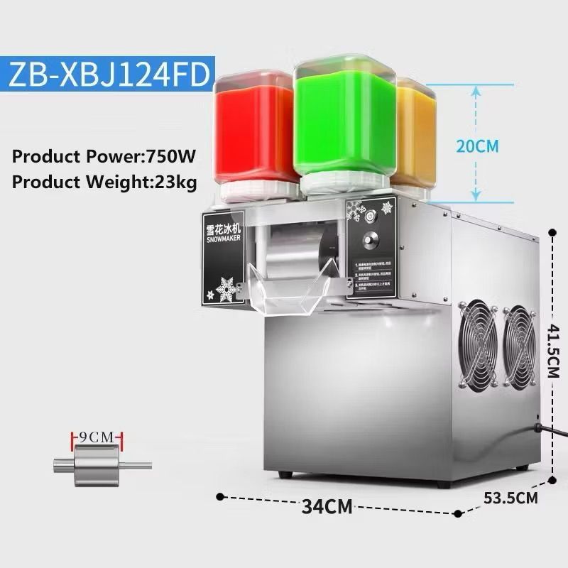 Snow Ice Maker Pembuat Es Salju Tombol Kontrol/ Mesin Snow Maker / Mesin ice cream / Mesin ice salju