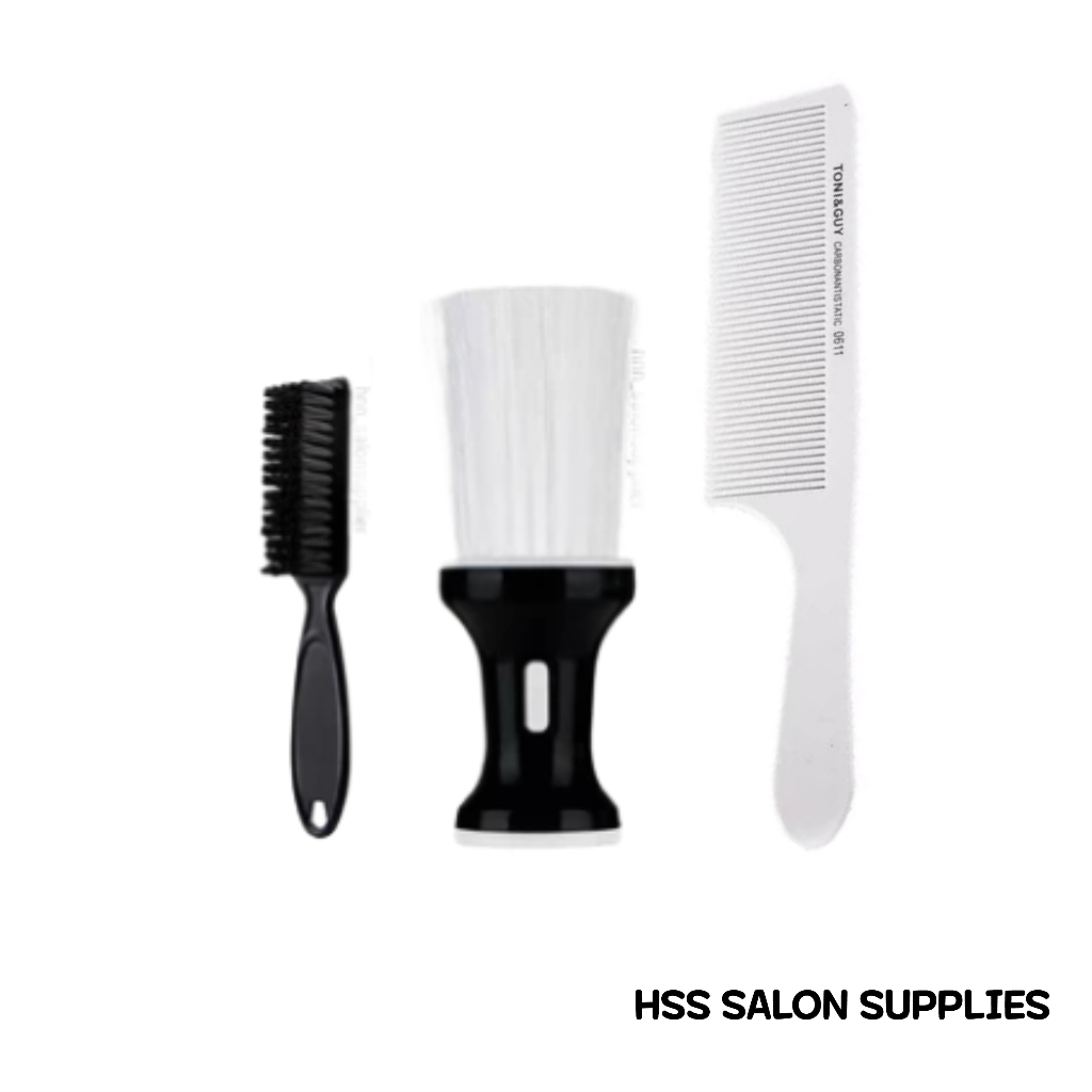 Paket Powder Brush Bundling Sisir 0611 Pangkas Rambut Salon Barbershop