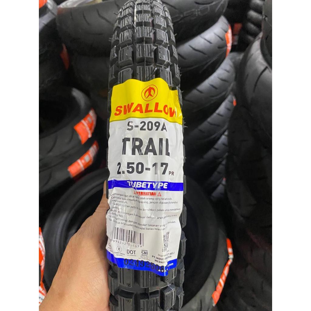 (BAYAR DITEMPAT) BAN SWALLOW 250-17, 275-17, 300-17 TRAIL TUBETYPE Ban Motor REVO, SUPRA, JUPITER, S