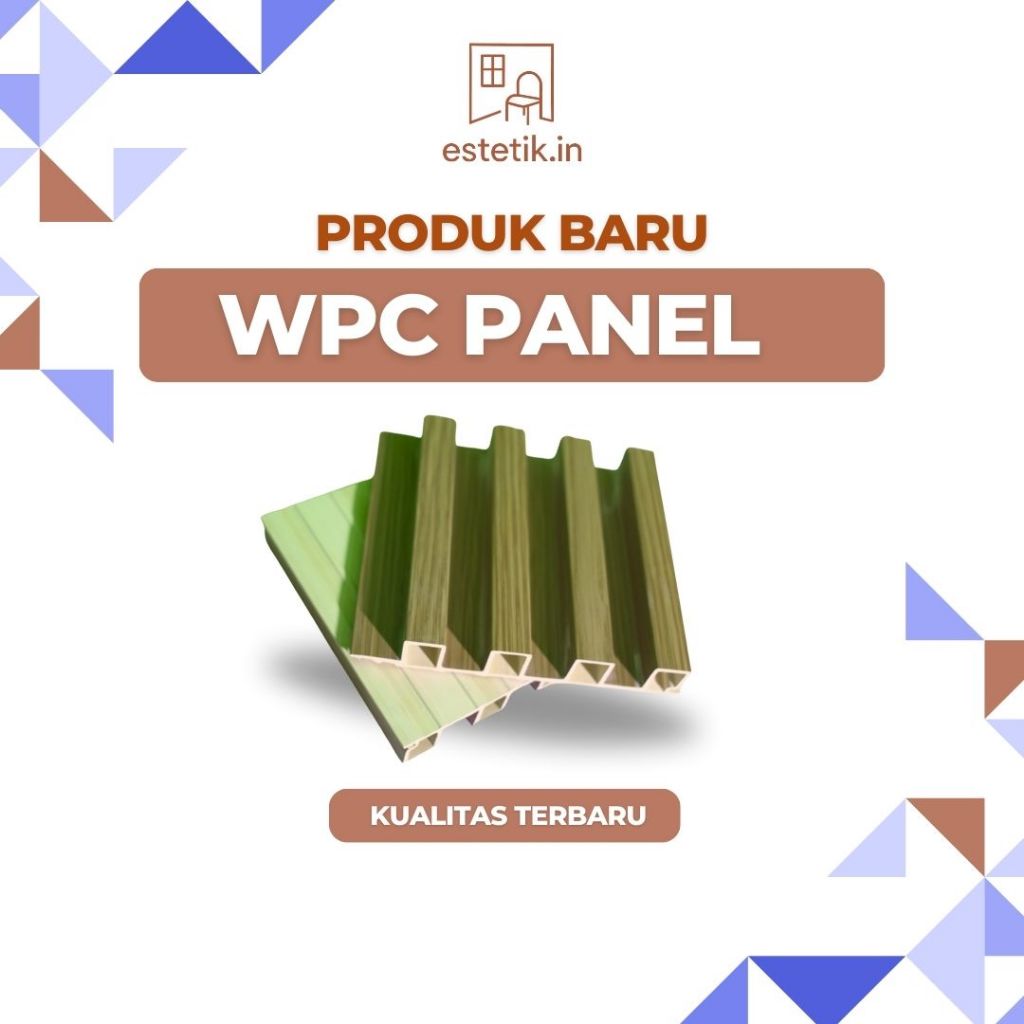 WPC Wall Panel 4 Meter Wood Panel Dinding Motif Kayu 3D / Fluted WPC Wall Panel 4 Meter / Wallpanel 