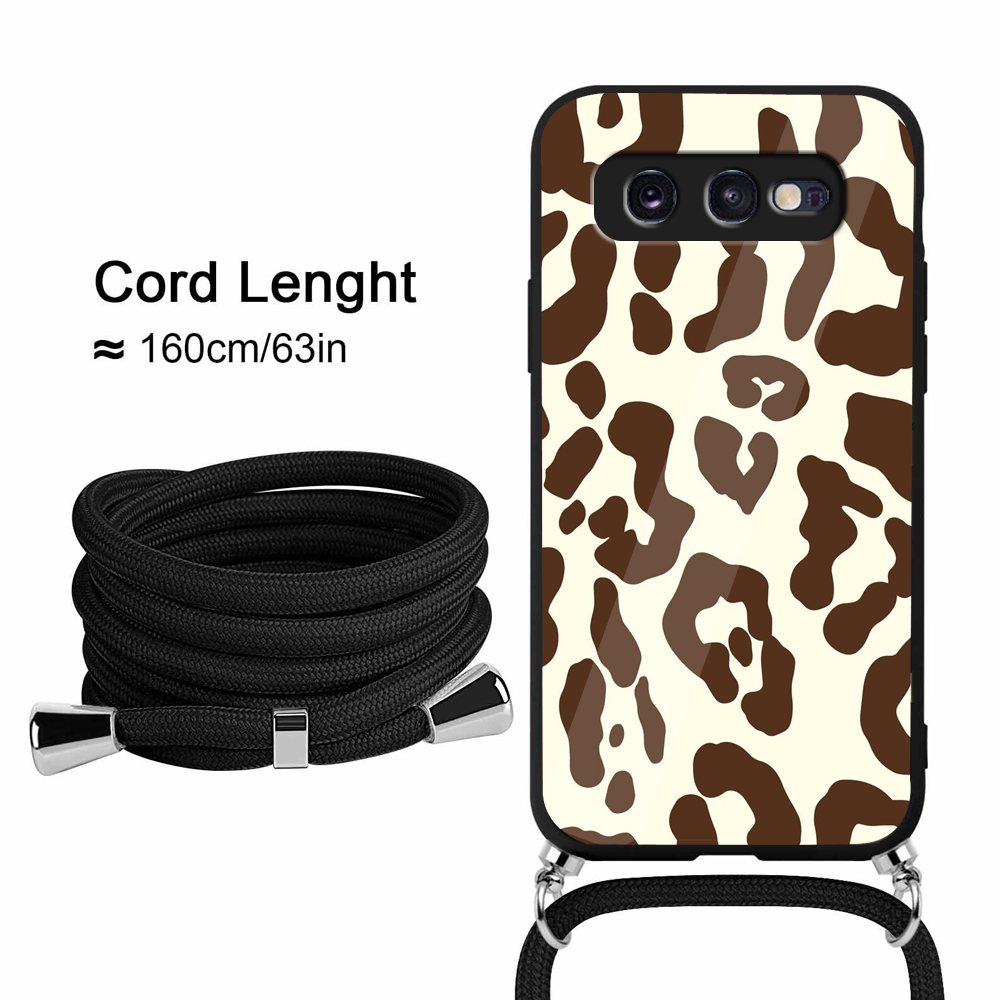 Case Glass Akrilik + TALI  For SAMSUNG S10E - case hp - case akrilik  SAMSUNG S10E - Casing Handphon