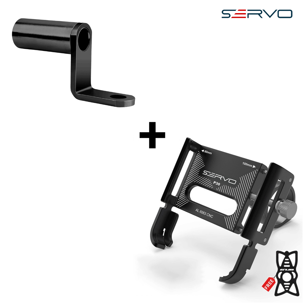 Servo Road - Holder GUB P30 + Bar Phone Holder Bracket Aksesoris Motor