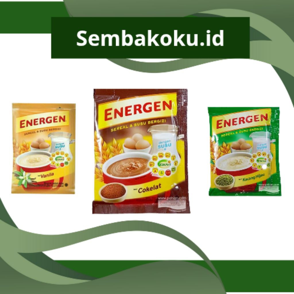 ENERGEN 1 RENTENG [ COKELAT, VANILLA, KACANG HIJAU]