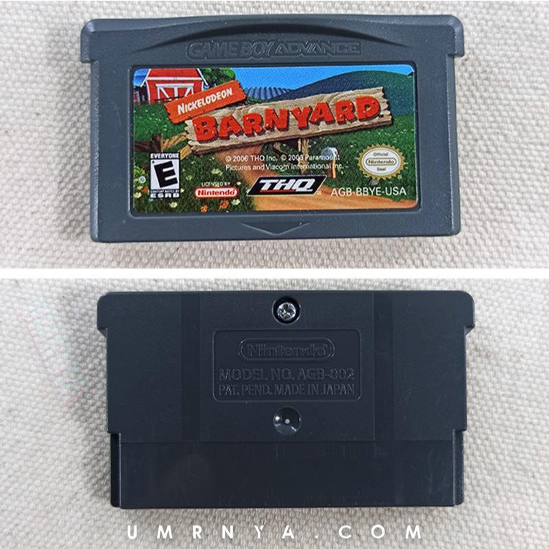 Kaset Barn yard Gameboy gba Sp Barnyard Game Boy Advance