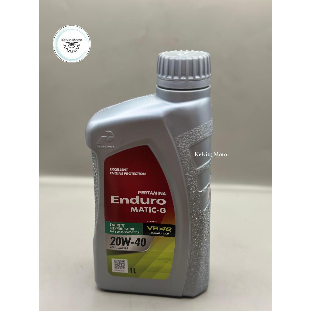 Oli Mesin Enduro Matic-G 20W-40 API SERVICE SL JASO MBC 1 Liter Asli 100% untuk Semua Motor Matic - 