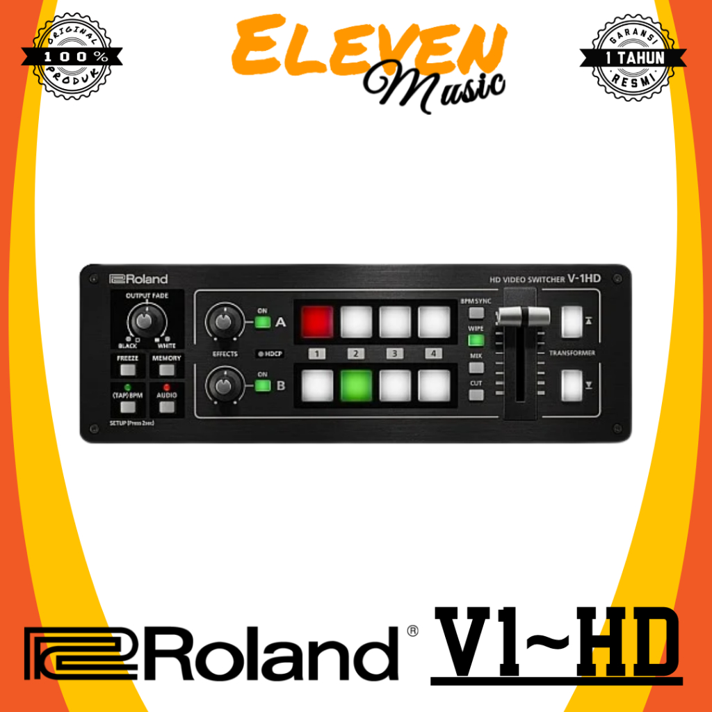 Roland V1HD 4-channel HD Video Switcher Mixer Vidio Roland V-1HD