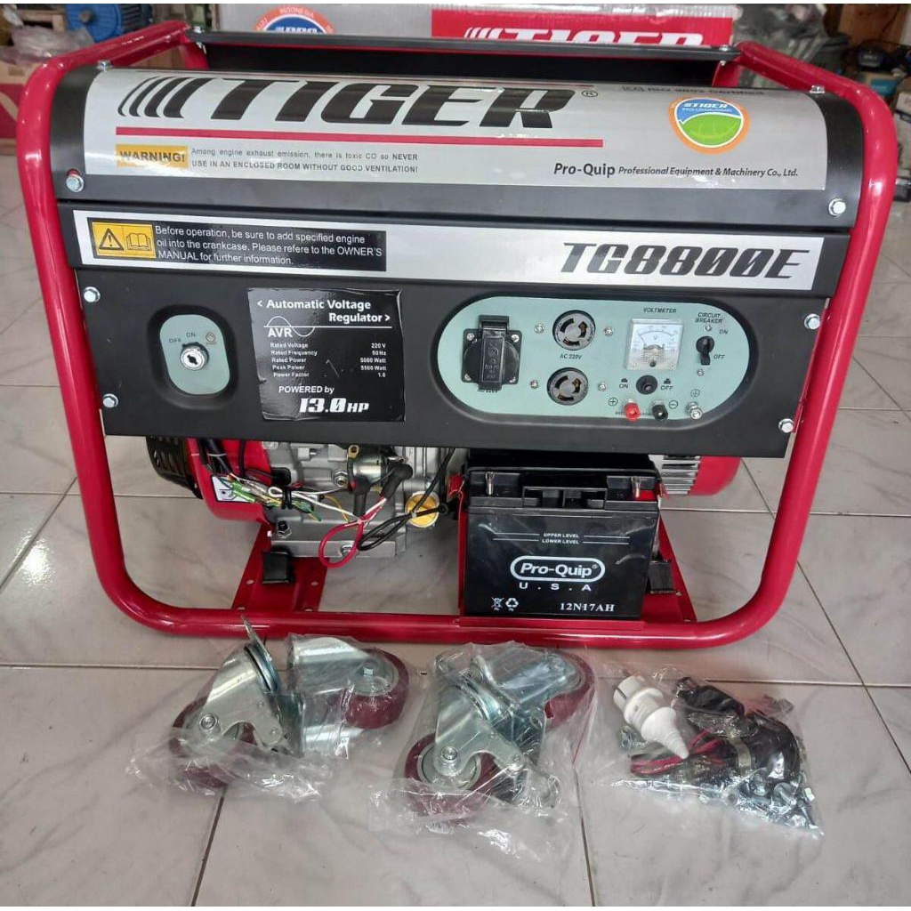Genset TIGER TG8800E / Tiger TG 8800 E Genset 5000 watt