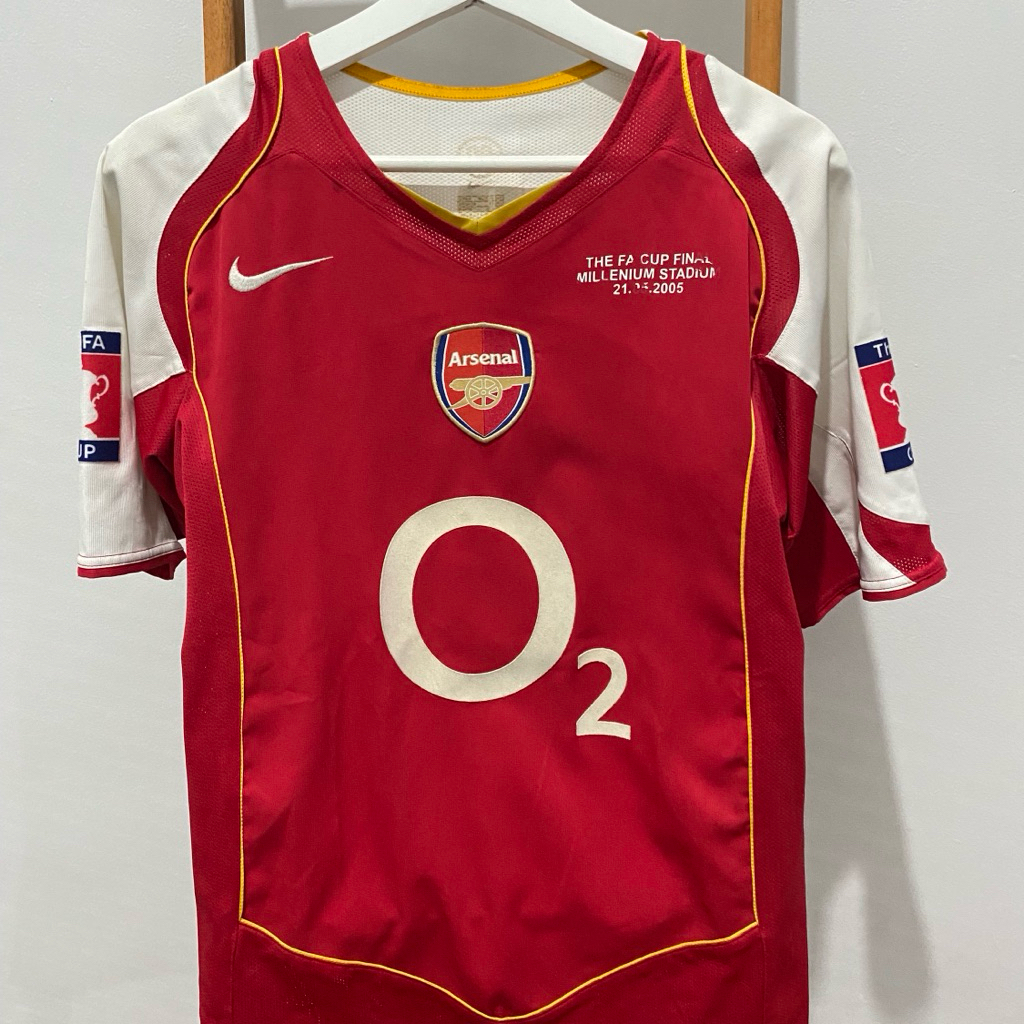 Jersey arsenal home 04/05 edisi final FA cup original
