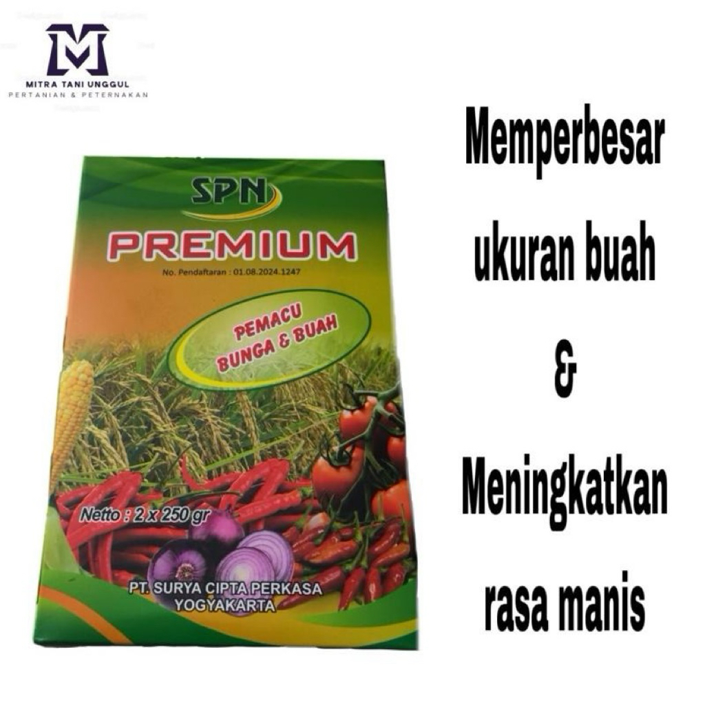 Pupuk Pemacu Bunga dan Buah SPN Premium Booster 2 x 250 gr