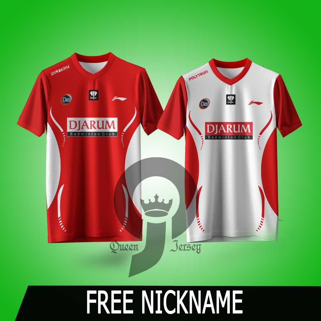 JERSEY BADMINTON INDONESIA DJARUM TERBARU free nama