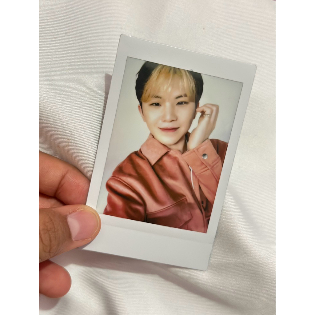 Instant photo card hanabi woozi seventeen svt woozi hanabi pc hanabi