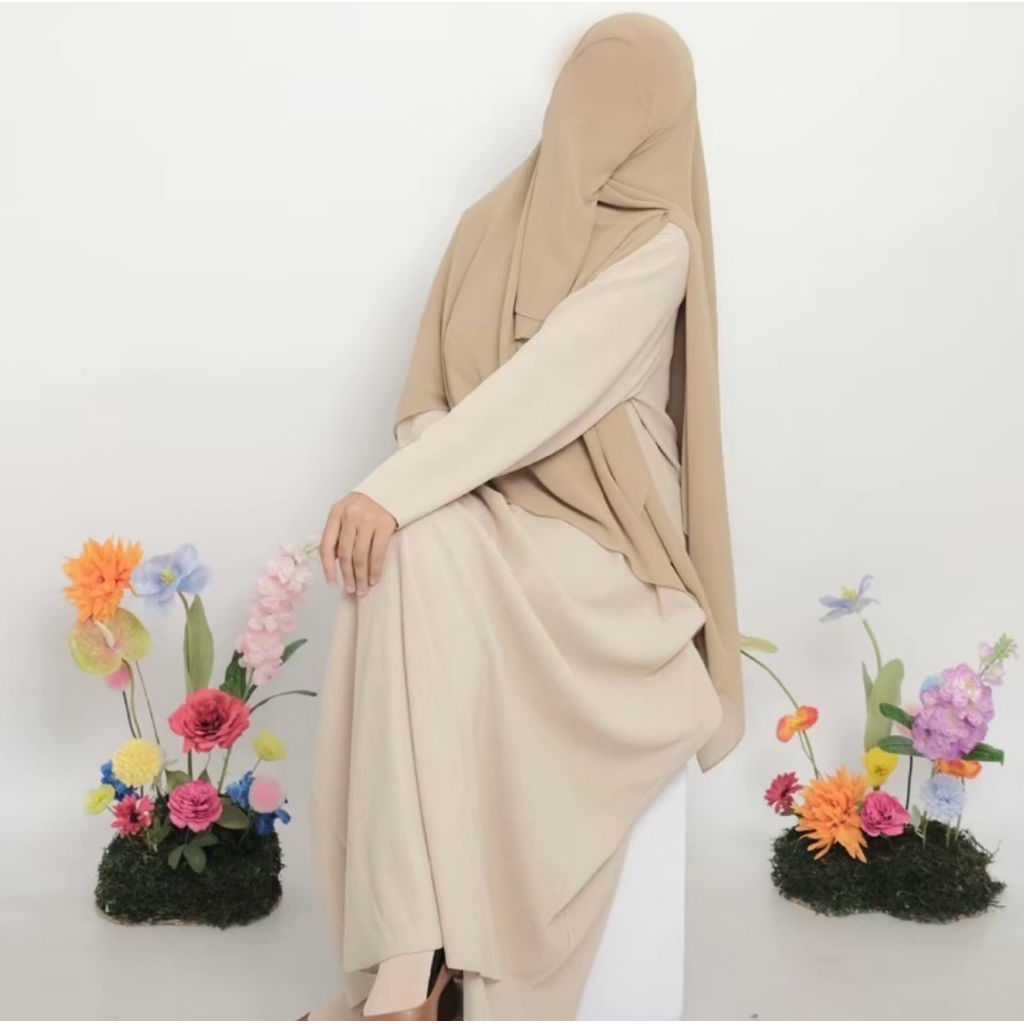 Hijab segiempat set cadar