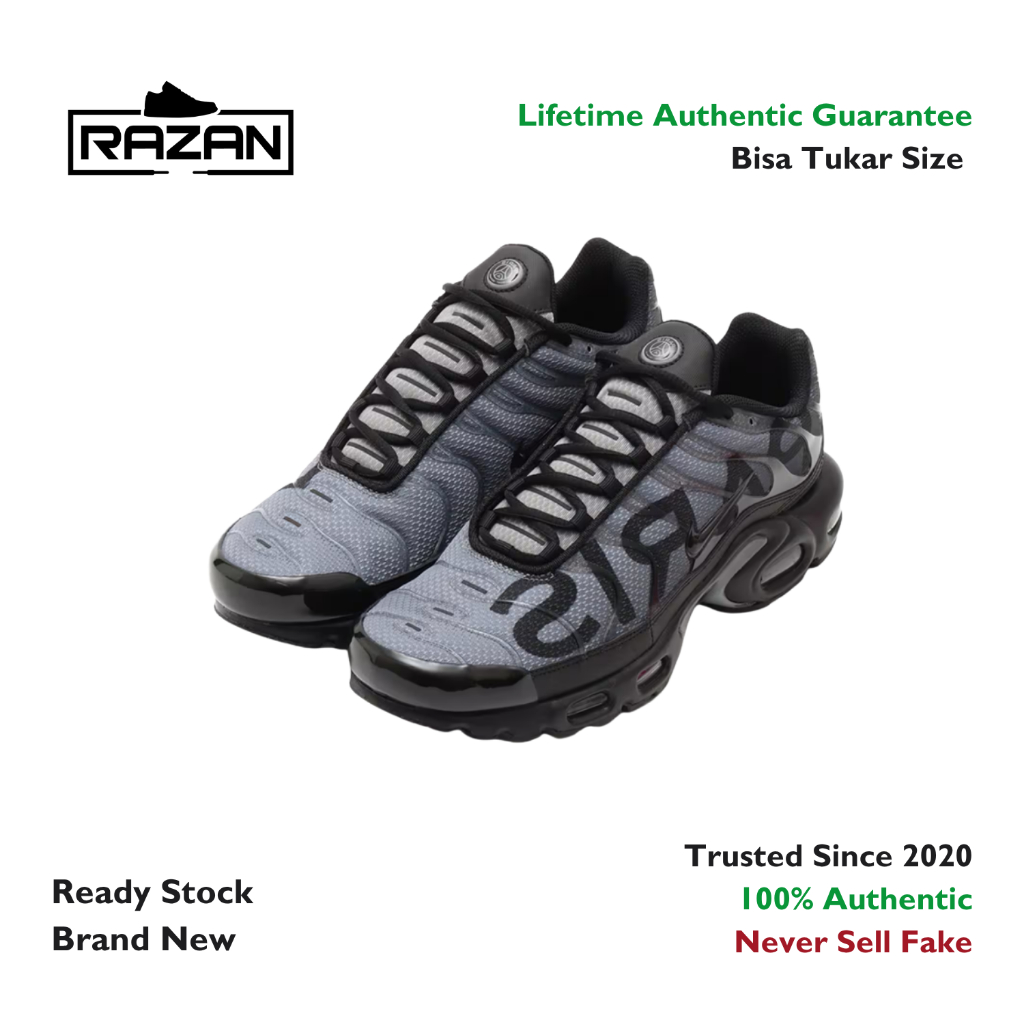 Nike Air Max Plus PSG Black Grey 100% Authentic Original