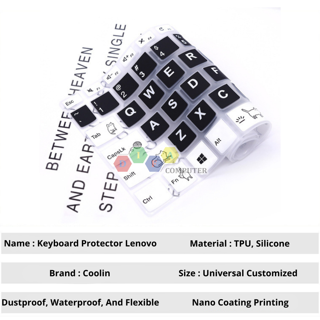 Rumahleha Keyboard Protector Lenovo Ideapad Slim 3 3I 5 5I 14Akp10 14Irh10R 14Iah10 14Ahp10 2025