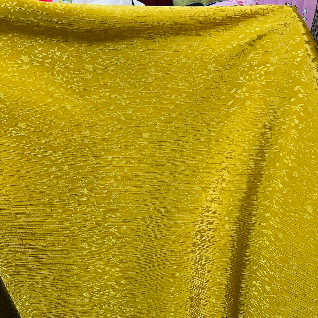 Kain Jaguard Silk Gold Premium - Kain Jaguard Silk Crinkle Premiumi - Kain Jaguard Silk