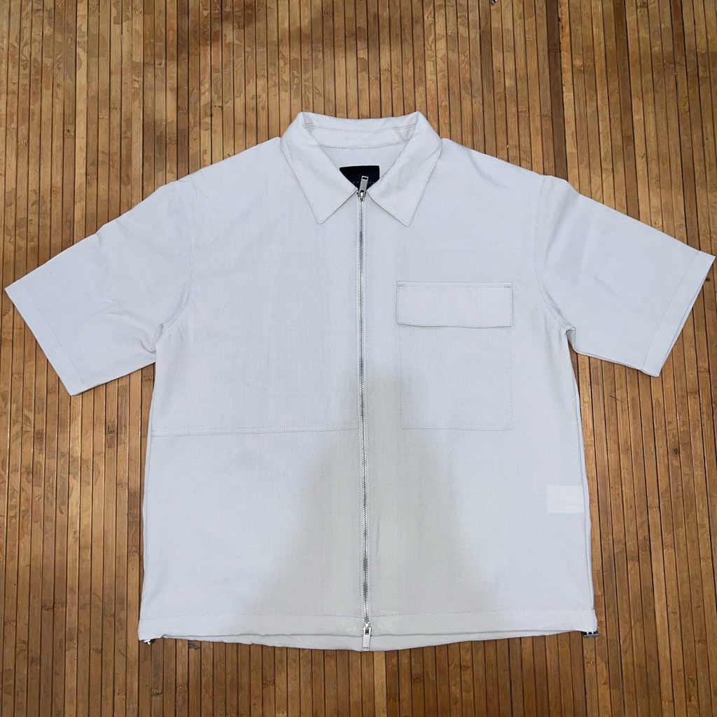SPAO CASUAL FULL ZIPPER POCKET SHIRT