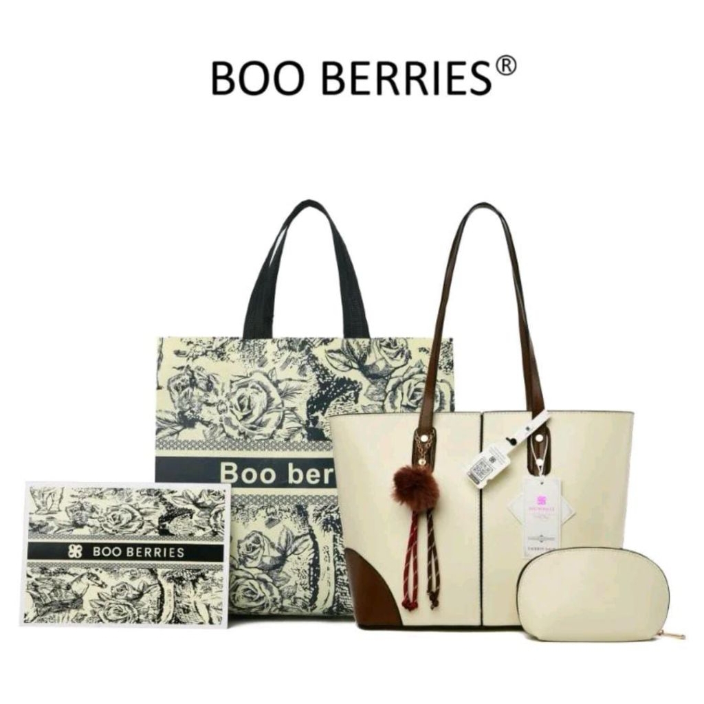 tas original BOO BERRIES TOTE BAG nagita FREE POUCH free ganci