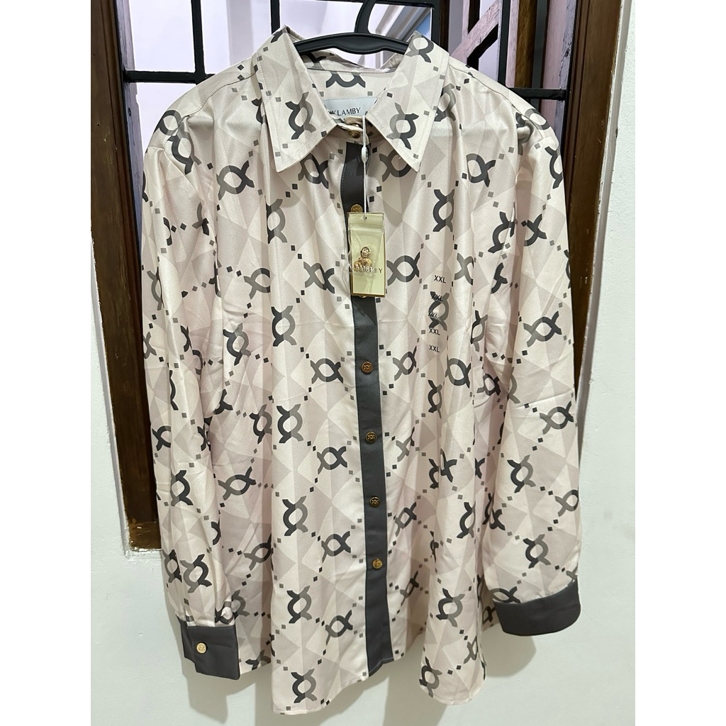 NEW | Wearing Klamby Calya Shirt Monogram Pavement Size XXL (LD 110) Full Set With Box