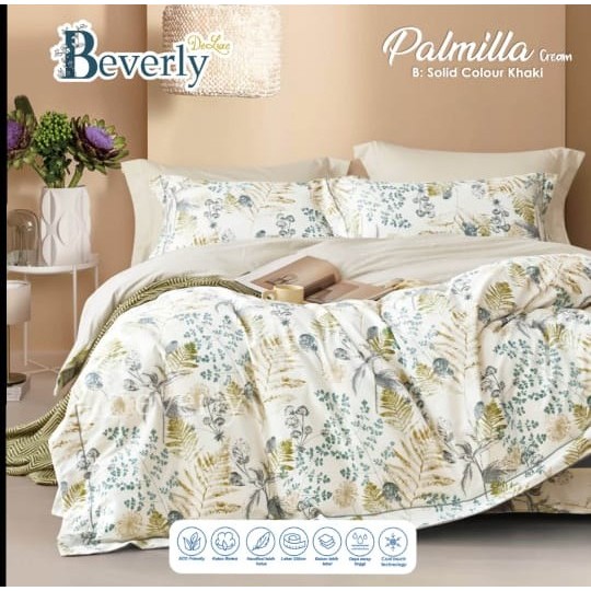 Sprei Katun BEVERLY PALMILA | Sprei Home Industry dari Katun CVC Premium | Sprei Uk.90,100,120,160,1