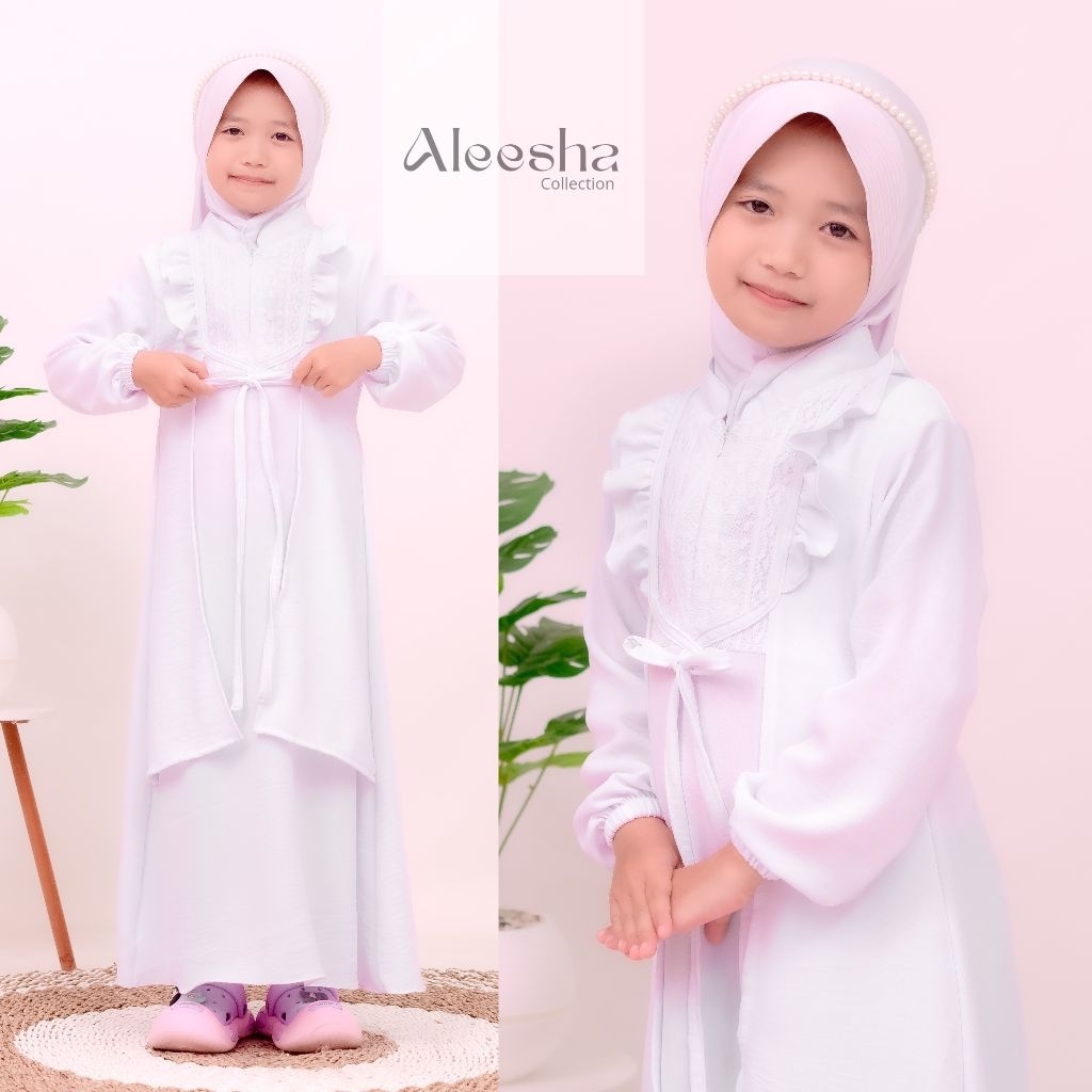 gamis anak terbaru usia 5-15 tahun hinata kids mengaji manasik acara keluarga