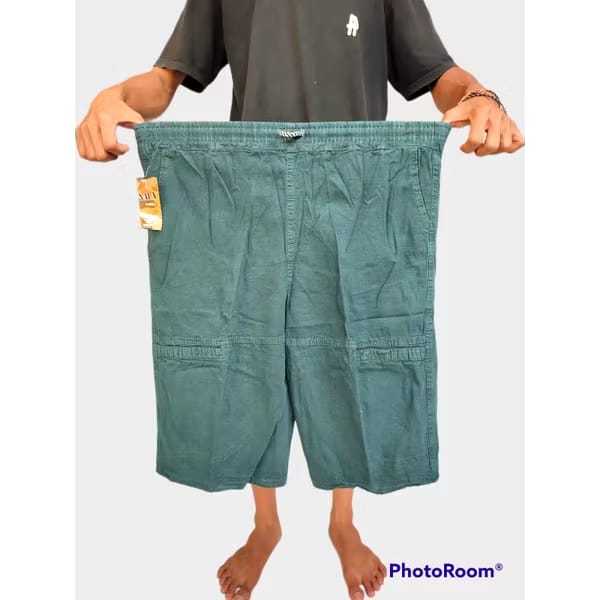 Celana Kolor Pendek Cargo Semi Jeans / Celana pendek pria dewasa model gembol bahan kanvas warna kak