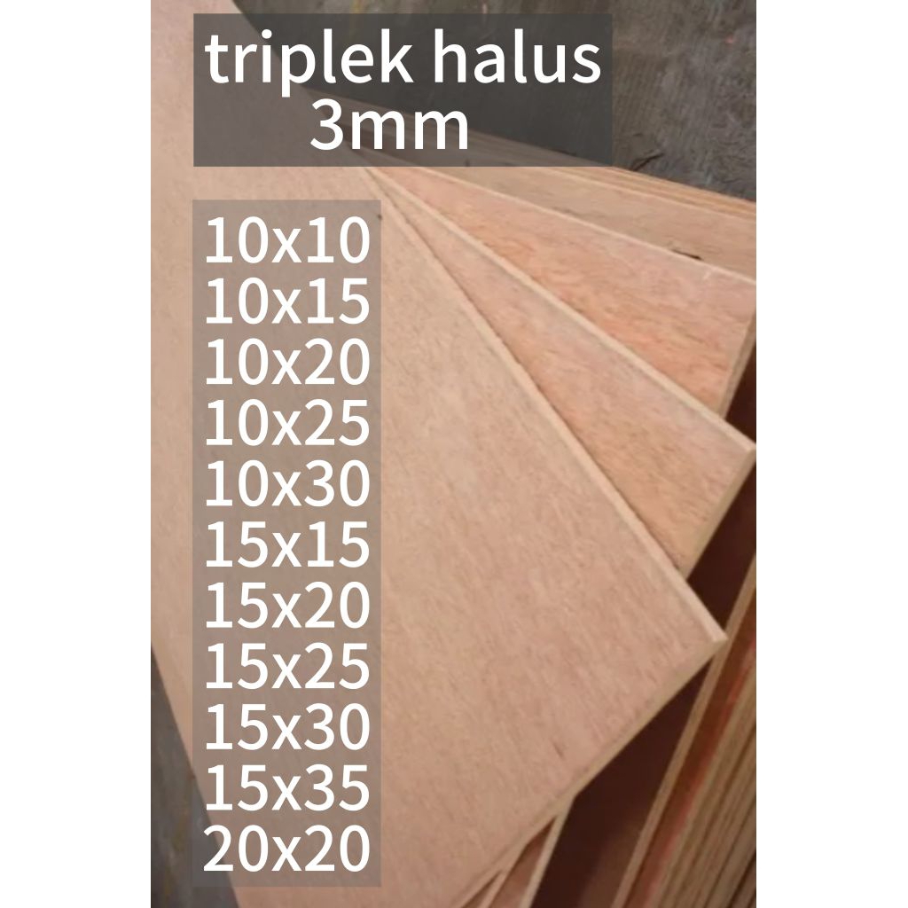 Triplek potongan tebal 3mm plywood