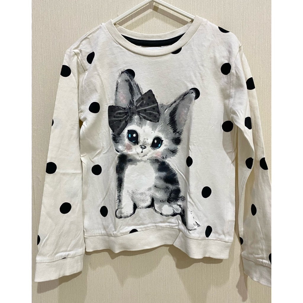 Baju Kaos Tangan Panjang Anak Perempuan Hnm Original 4-6y/ Kaos tangan panjang sweater hm / Baju Swe