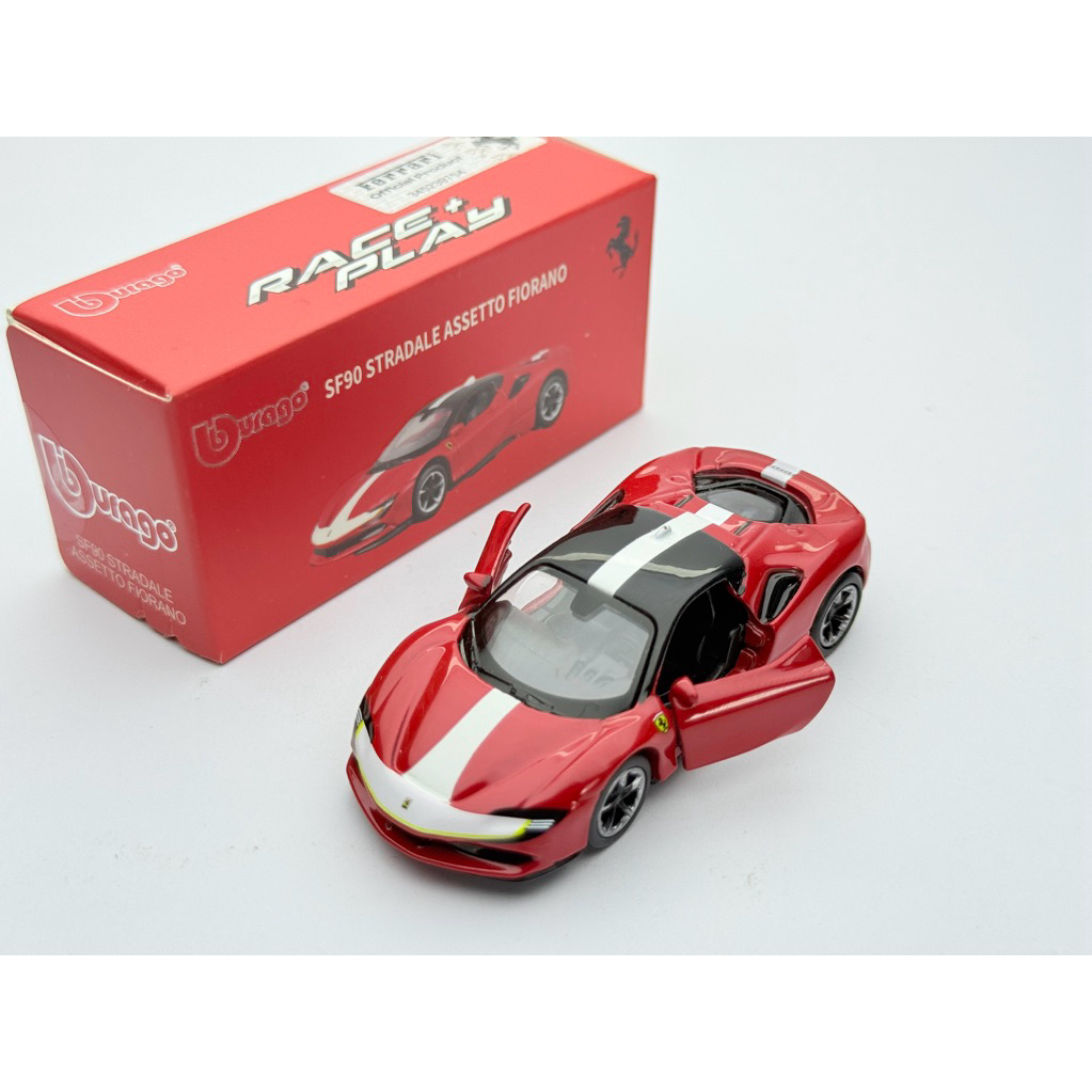 BURAGO 1:64 FERRARI SF90 STRADALE ASSETTO FIORANO RED