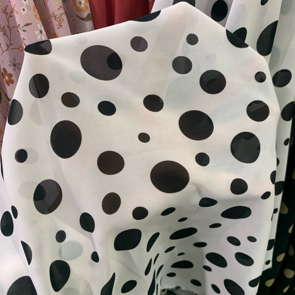 kain ceruty motif - kain ceruty polkadot - kain ceruty motif polkadot