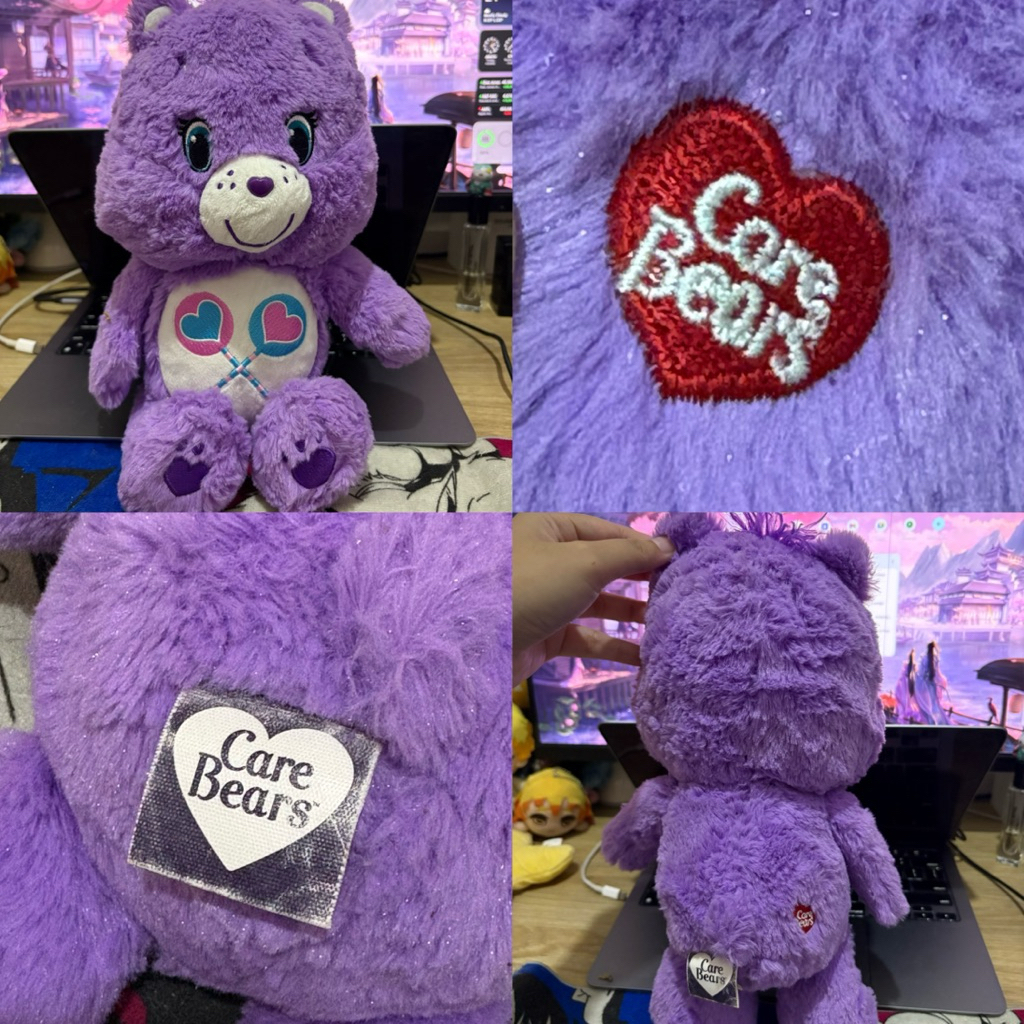 Boneka Care Bears Ungu Purple