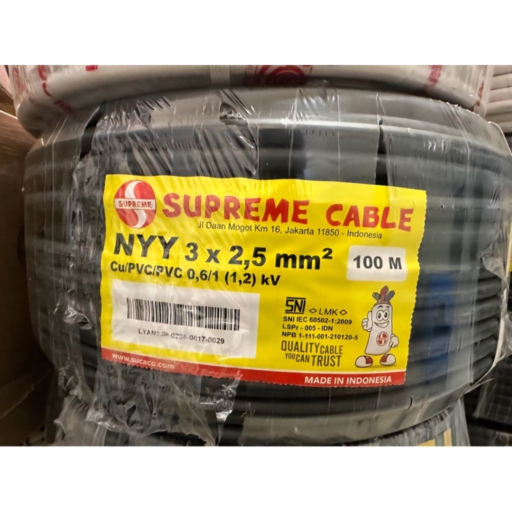 Kable NYYHY 3x2,5 mm Supreme