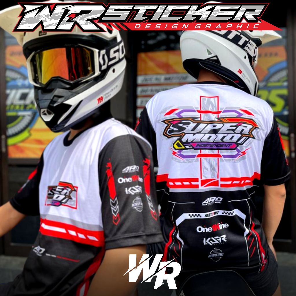 COD Jersey Supermoto Sunmori - Baju Kaos Supermoto Rider Crf Wr Dtracker Klx Ktm WR-5