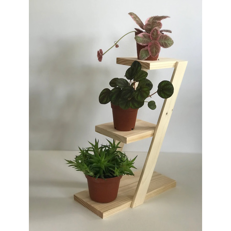 Standing kayu pot tanama dekorasi rumah dan taman