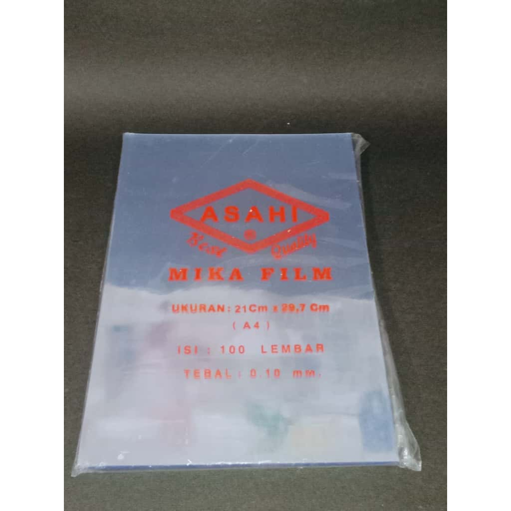 (1 PCS) Plastik Mika Jilid ASAHI / Plastik Jilid A4