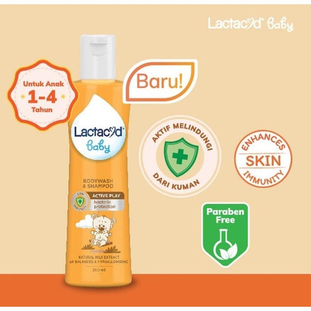 LACTACYD BABY BODYWASH&SHAMPOO 250ML